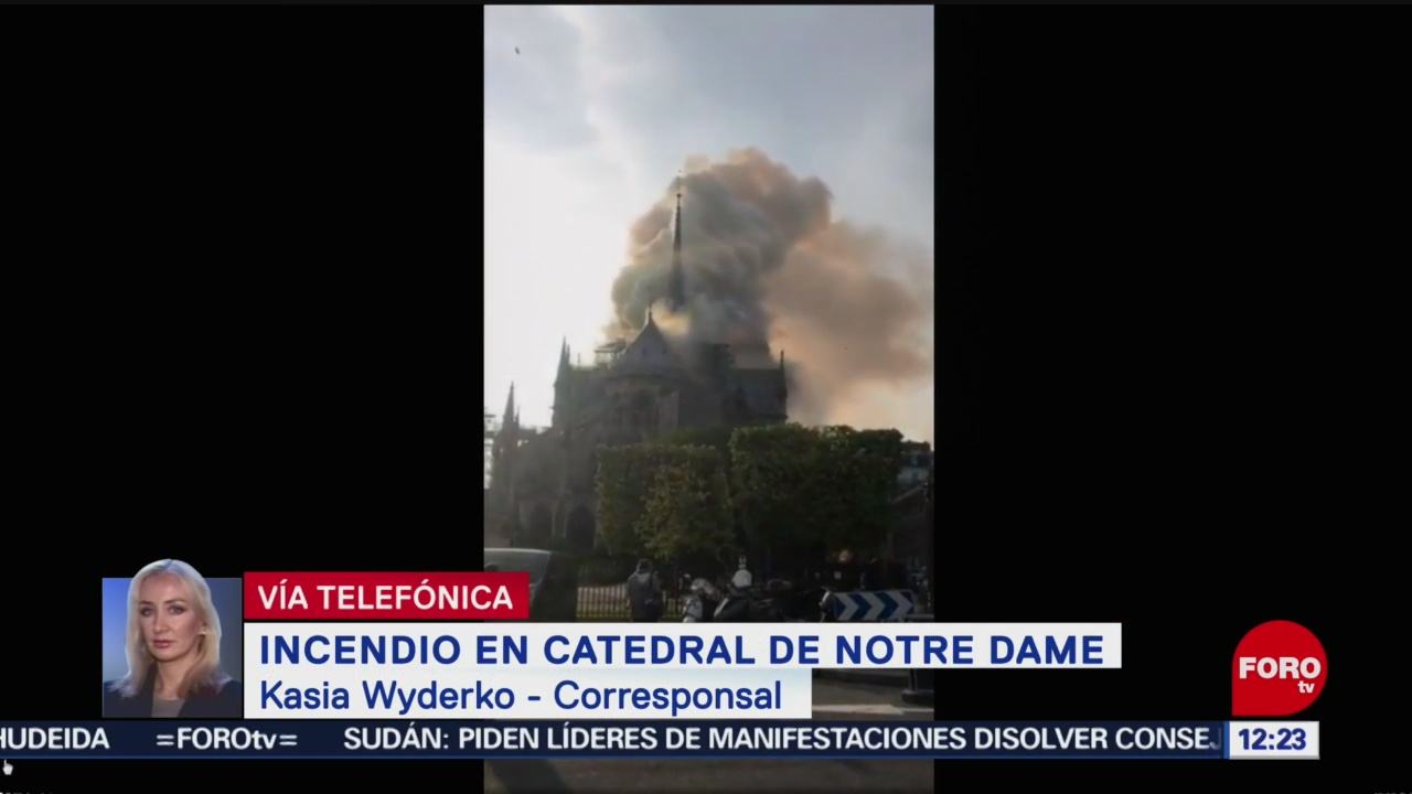 FOto: Incendio en la Catedral de Notre Dame, en París