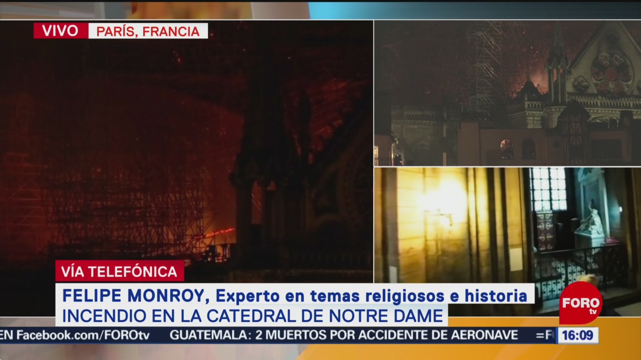 Foto: Incendio en Notre Dame, herida a la historia de la civilización occidental: Experto