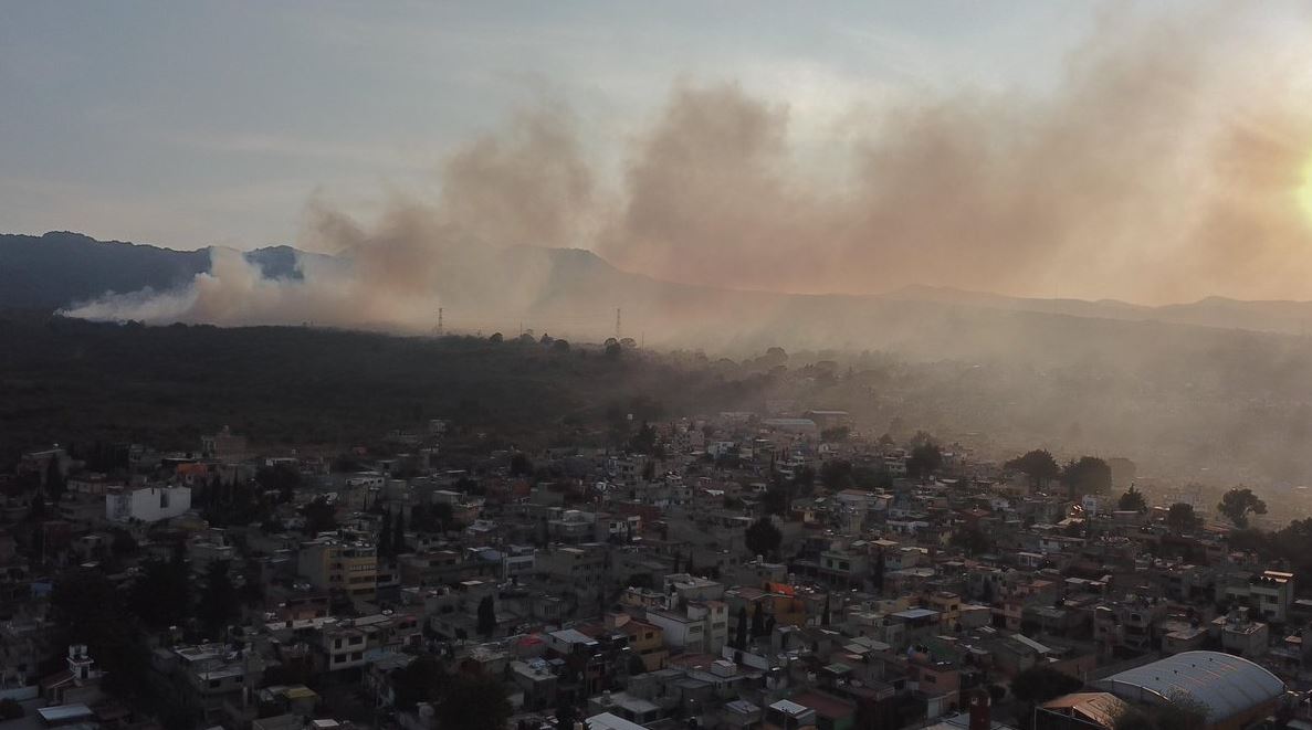 Se registra fuerte incendio forestal en Tlalpan; sofocan otro en la GAM