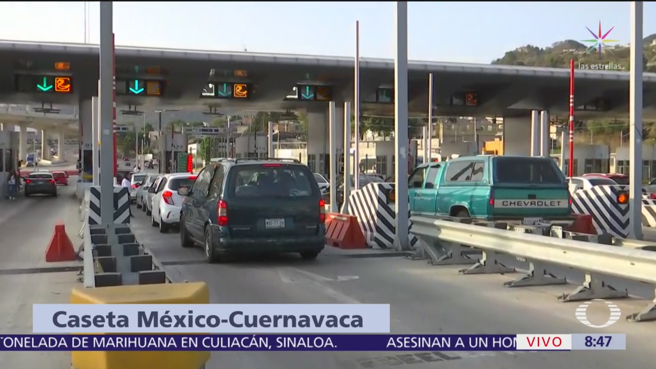 FOTO: Incrementa carga vehicular en autopista México-Cuernavaca, 19 ABRIL 2019