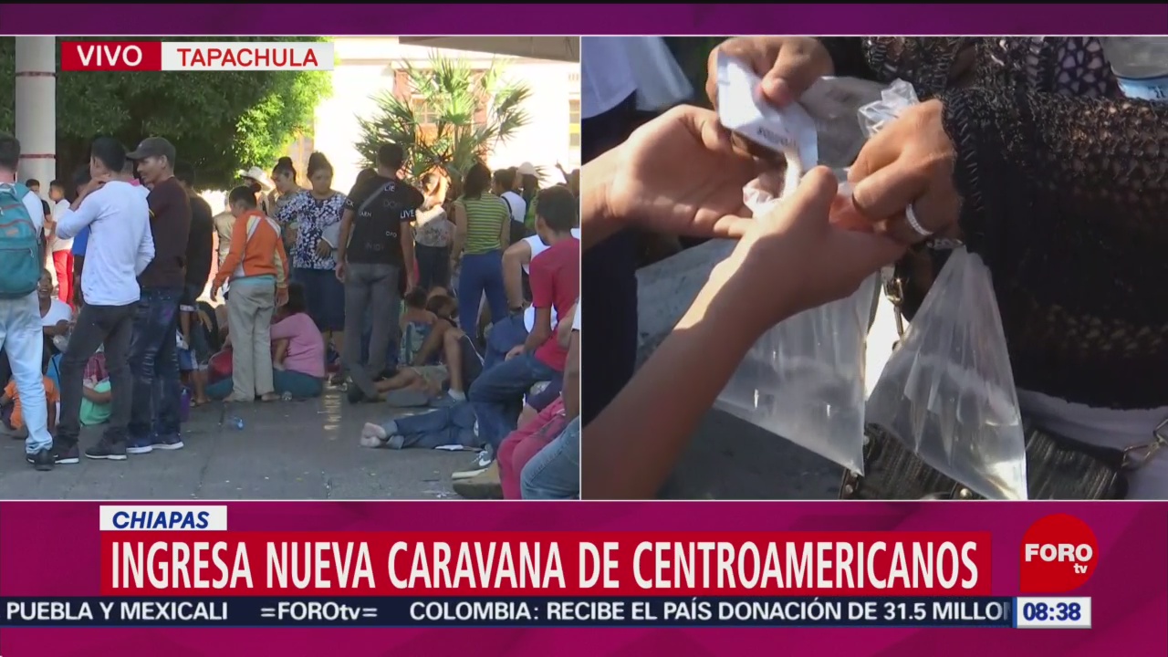 FOTO: Ingresa nueva caravana de migrantes centroamericanos a Chiapas, 13 de abril 2019