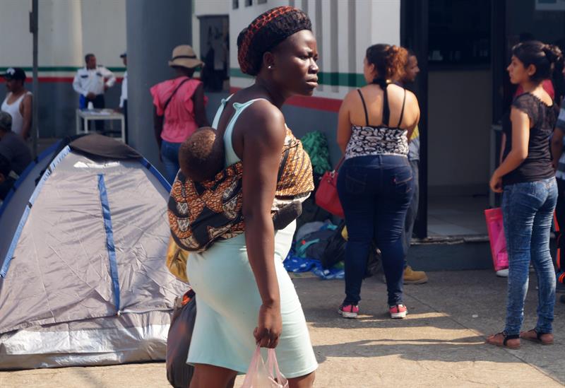 Foto INM: llegada de africanos a Chiapas es tráfico de personas 12 abril 2019