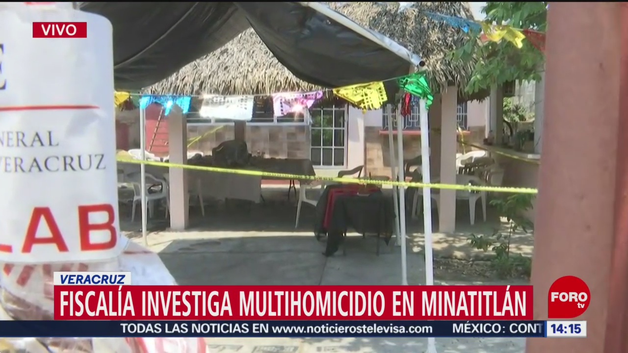 Foto: Investigan multihomicidio de Minatitlán como venganza