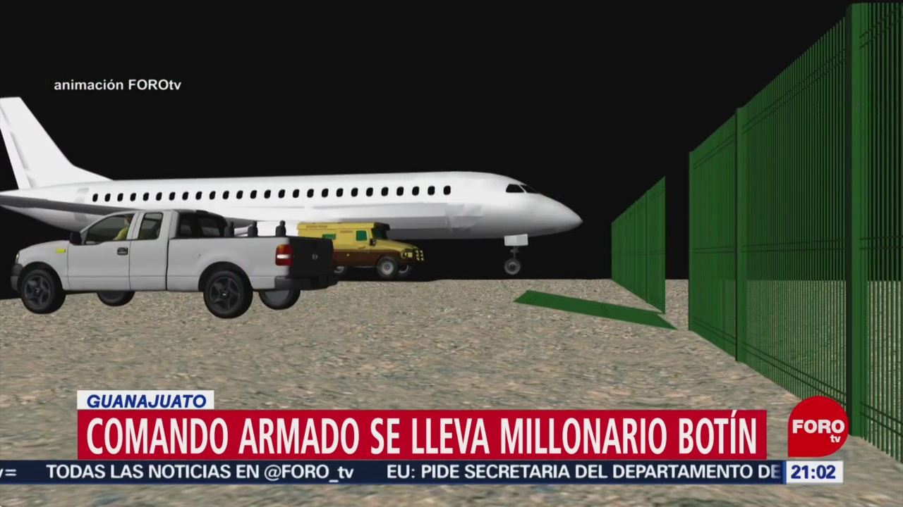 Foto: Robo Millonario Aeropuerto Guanajuato Video 4 de Abril 2019