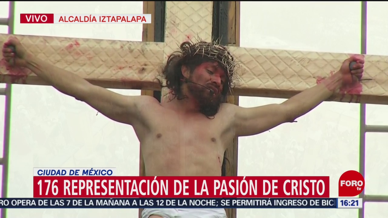 FOTO: La crucifixión de Cristo de Iztapalapa, 19 ABRIL 2019