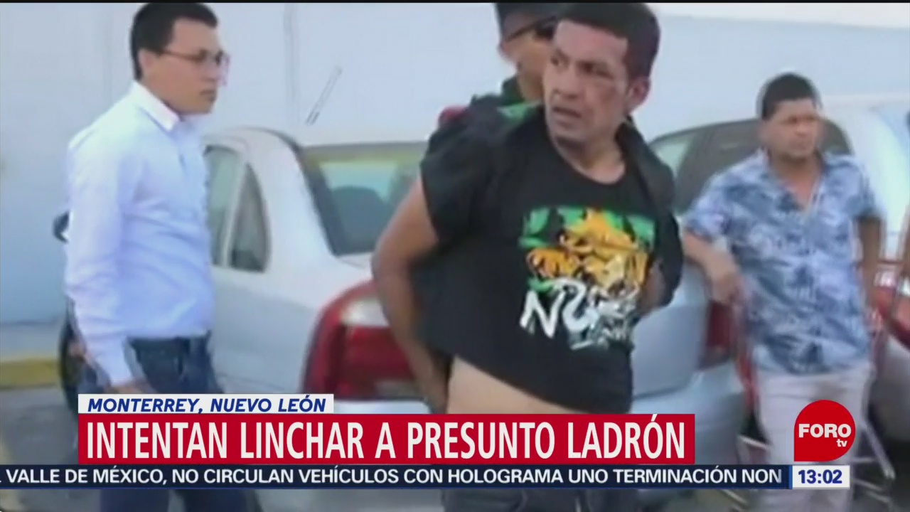 Foto: Ladrón se salva de ser linchado por asaltar a mujer en Monterrey
