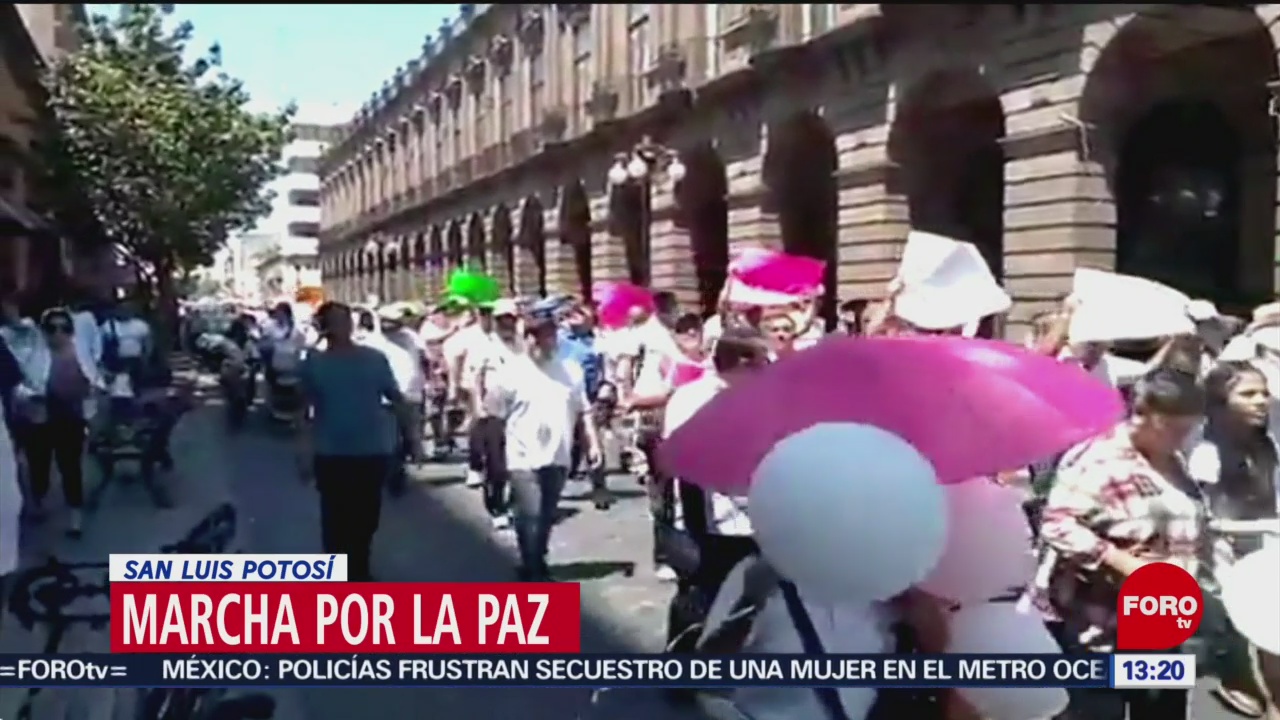 FOTO: Marcha por la paz en San Luis Potosí, 7 de abril 2019