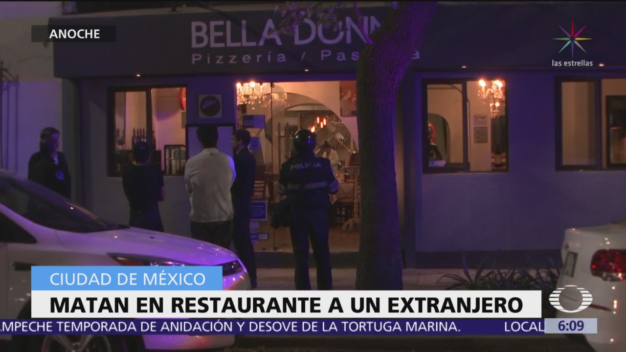 Matan a un italiano en restaurante de la CDMX