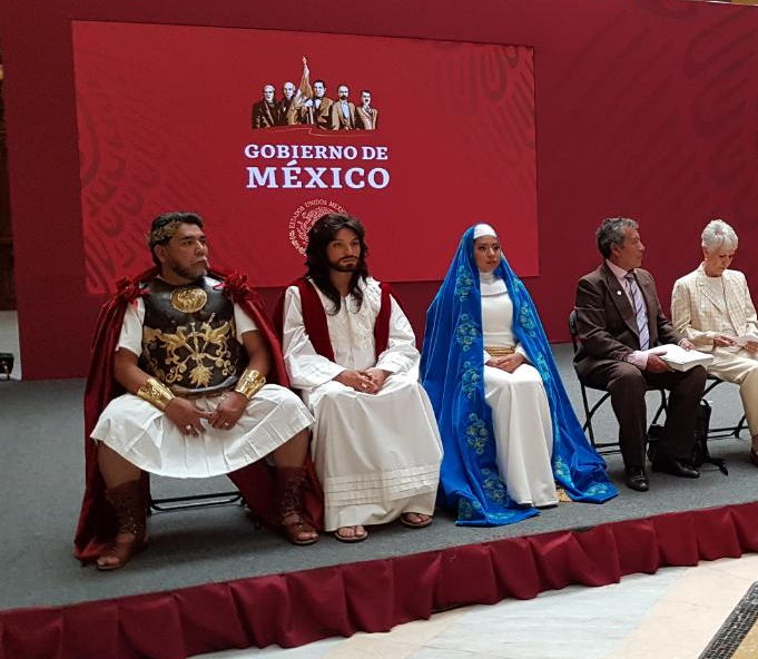 FOTO México pide que la Representación de la Pasión de Cristo en Iztapalapa sea declarada Patrimonio Cultural de la Humanidad (@Alc_Iztapalapa 11 abril 2019 cdmx)