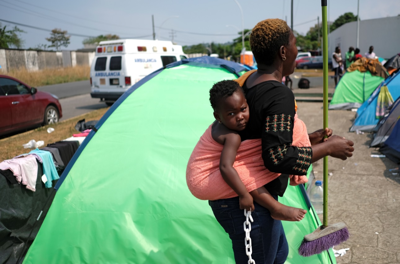 Niños migrantes africanos en Tapachula, enfermos por falta de atención