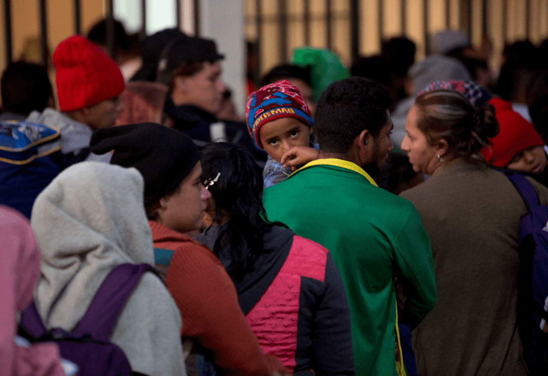 Foto: Migrantes centroamericanos en la frontera entre México y Guatemala, 19 de enero de 2019