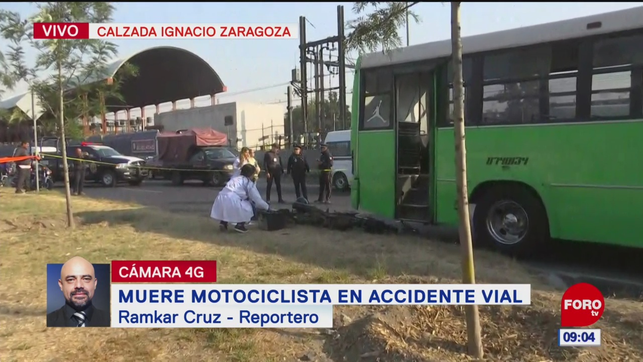 Muere motociclista durante accidente vial en Zaragoza, CDMX