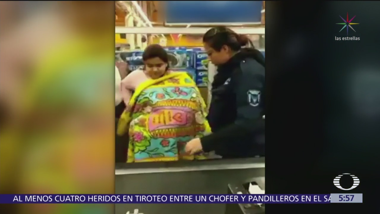 Mujer finge cargar a bebé para robar centro comercial en CDMX