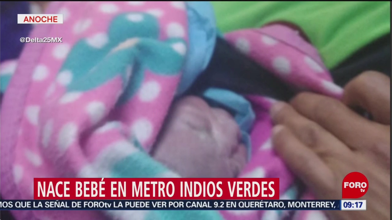FOTO: Nace bebé en metro Indios Verdes, 21 ABRIL 2019