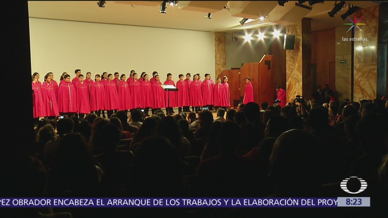 Niños Cantores de Morelia se presentan en Bellas Artes