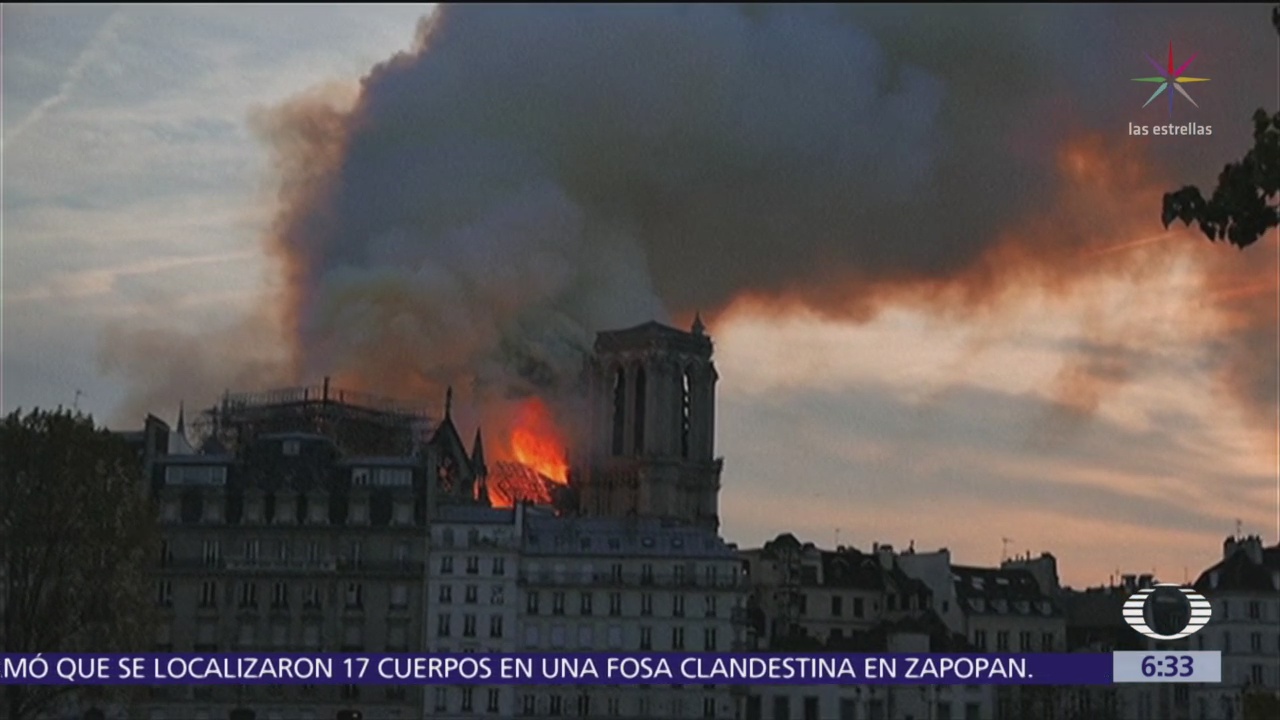 Notre Dame, patrimonio de la humanidad, dañada por el fuego