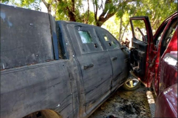 Foto: La balacera ocurrió en el entronque conocido como Palo Blanco, el 27 de abril de 2019 (Noticieros Televisa)