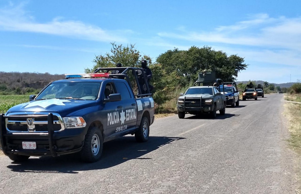 Foto: Operativo de seguridad en Sinaloa. 28 de marzo 2019. (Twitter Seguridad Pública Sinaloa @sspsinaloa1)