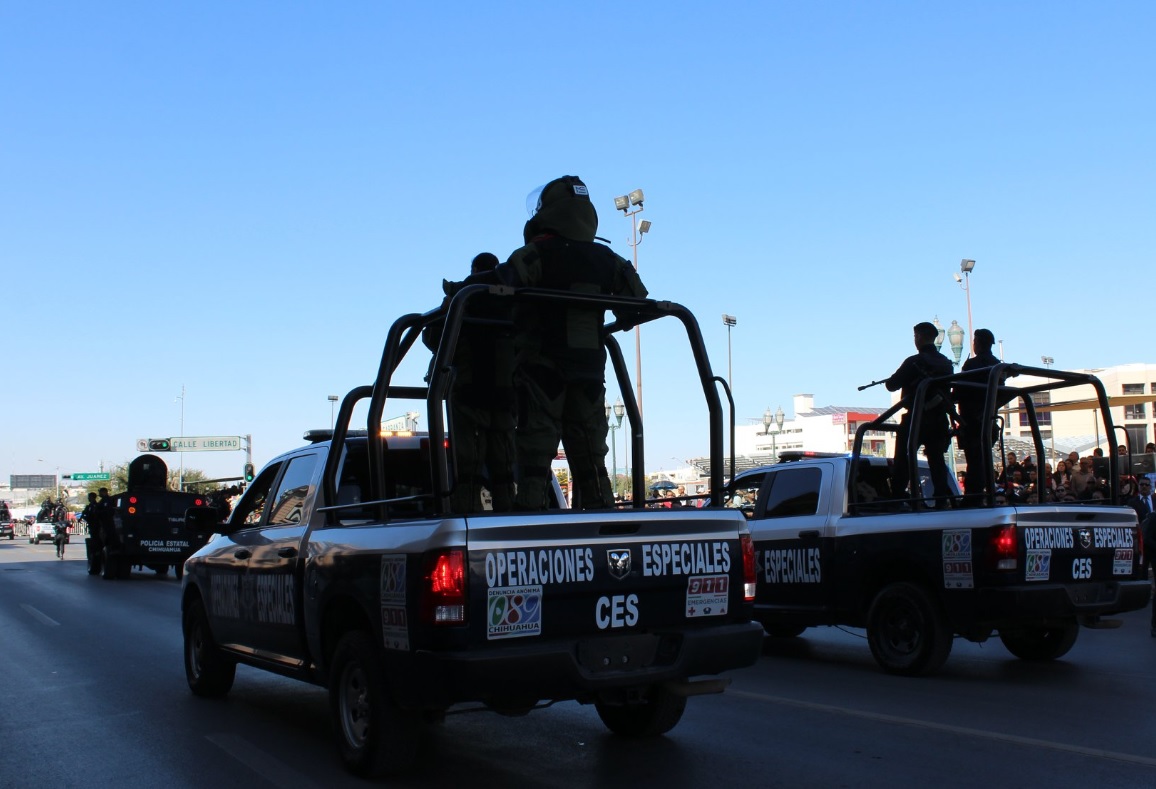 Foto: operativos de seguridad en Chihuahua, 19 de abril 2019. Facebook-Comisión Estatal de Seguridad Chihuahua