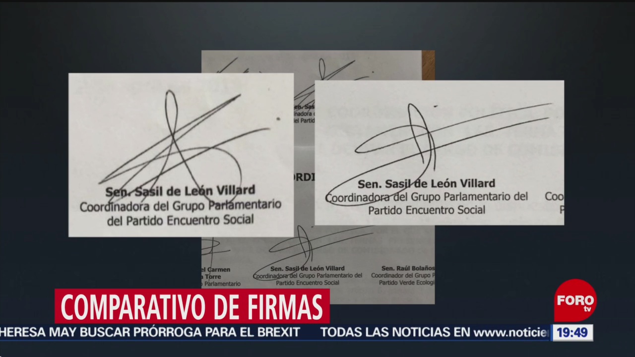 Foto: PAN pone en duda firma de senadora Sasil de León