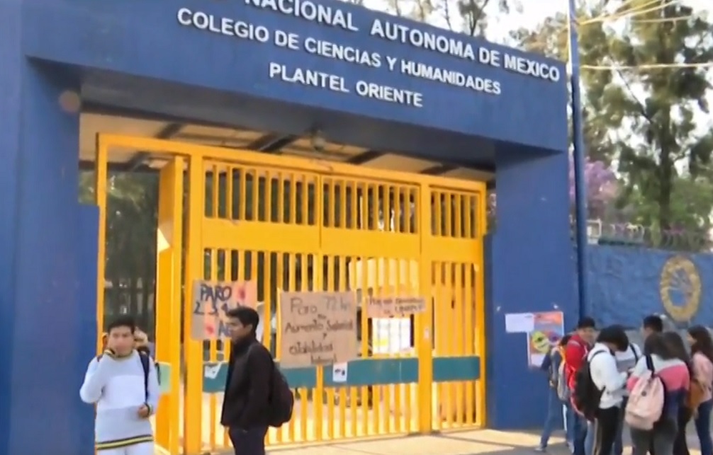 Paro de cuatro planteles del CCH y prepa de la UNAM, por abuso, violencia y salarios