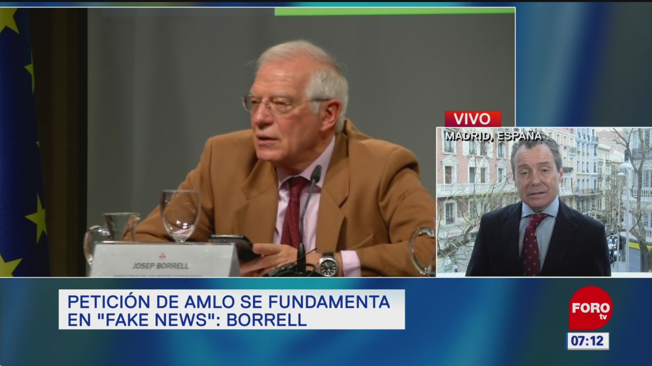 Petición de AMLO sobre la Conquista se fundamenta en ‘fake news’, dice Borrell