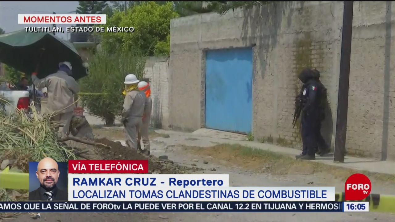 Foto: Policía Federal catea domicilio donde detectaron toma clandestina en Tultitlán
