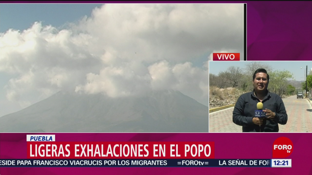 FOTO: Popocatépetl emite 77 exhalaciones en las últimas 24 horas, 19 ABRIL 2019