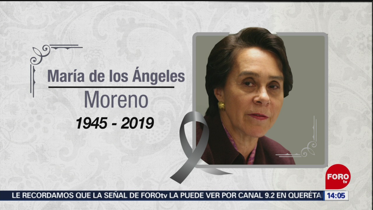 FOTO: ¿Quién era María de los Ángeles Moreno Uriegas?, 27 ABRIL 2019