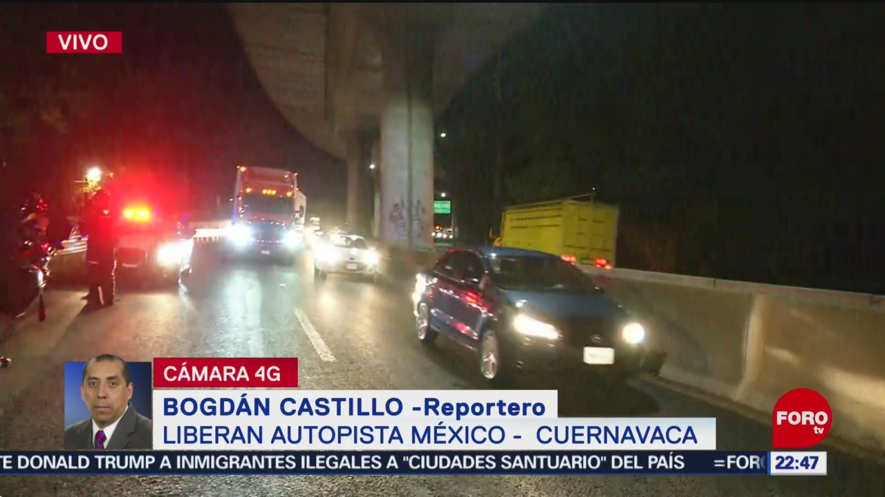 Foto: Reabren Circulación En La Autopista México- Cuernavaca 12 de Abril 2019