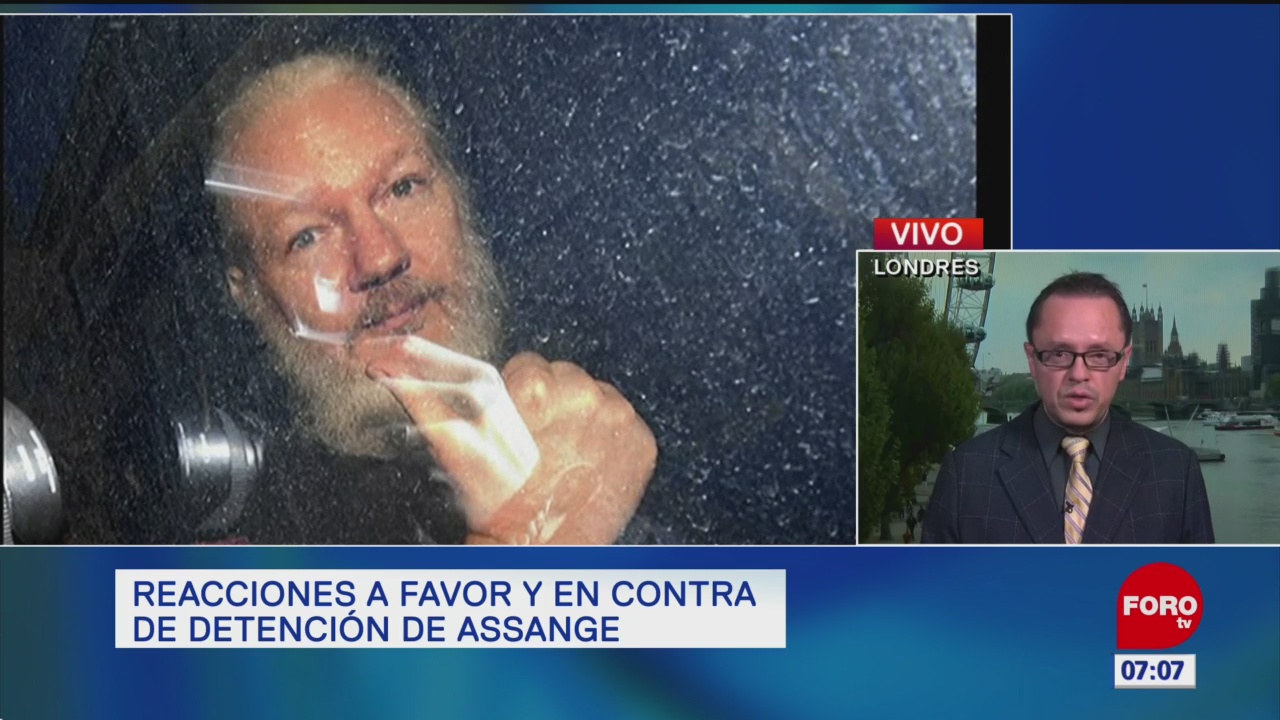 Reacciones a favor y en contra sobre la detención de Assange
