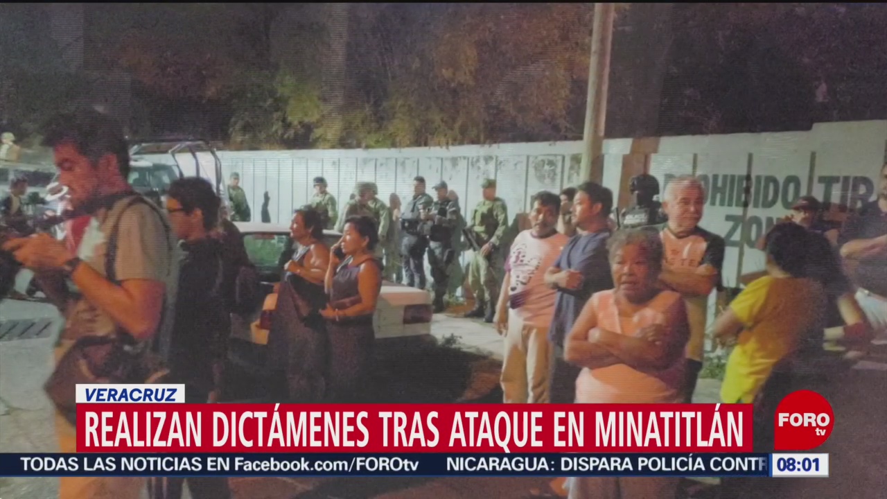 FOTO: Realizan dictámenes tras ataque en Minatitlán, Veracruz, 21 ABRIL 2019