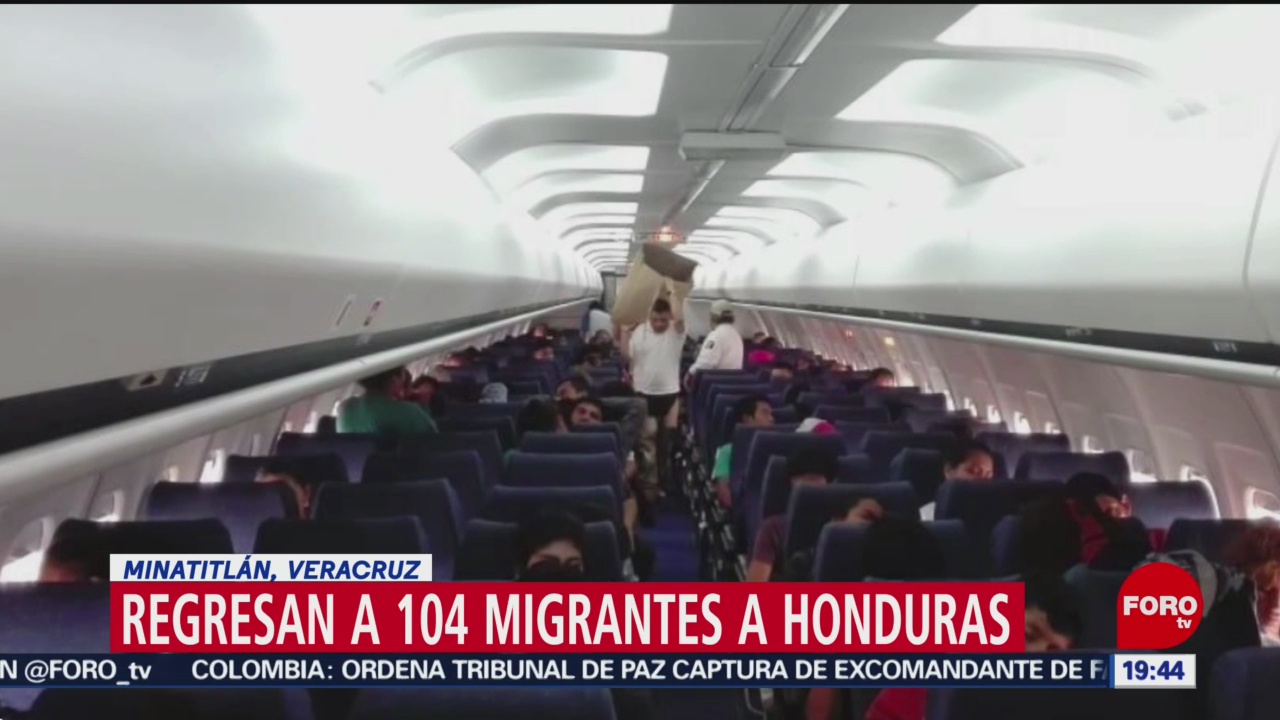 FOTO: Regresan a 104 migrantes a Honduras en Minatitlán, Veracruz, 27 ABRIL 2019