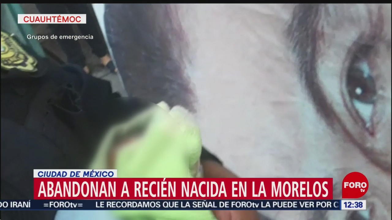 Rescatan a bebé recién nacida abandonada en colonia Morelos, CDMX
