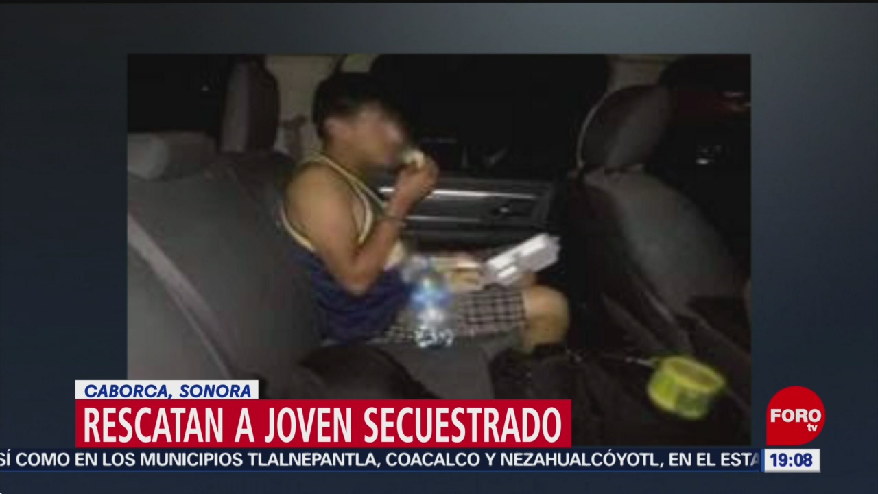 Foto: Rescatan Rescate Joven Secuestrado Sonora 26 de Abril 2019