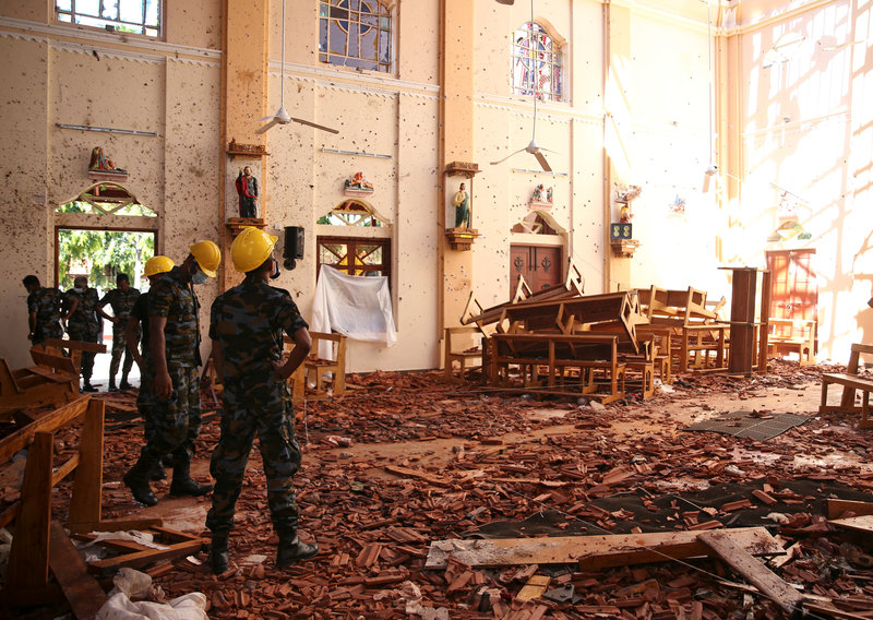Siete suicidas, autores de los atentados en Sri Lanka