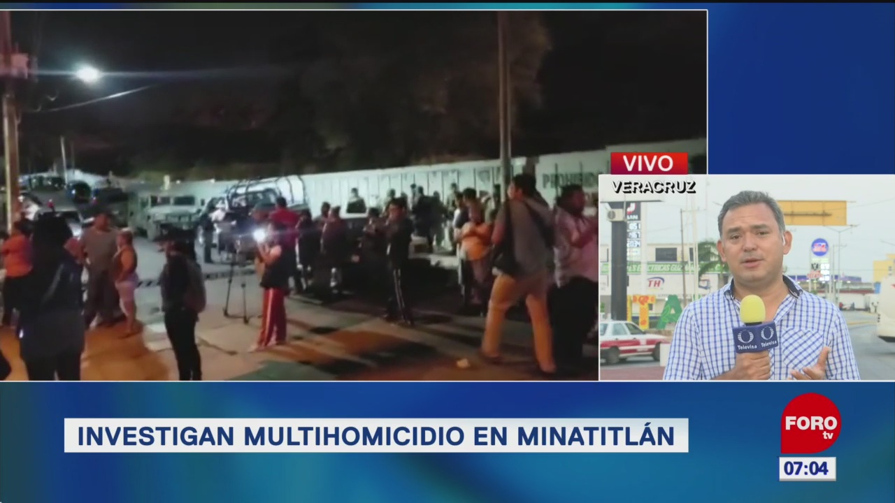 Se mantiene investigación por multihomicidio en Minatitlán, Veracruz