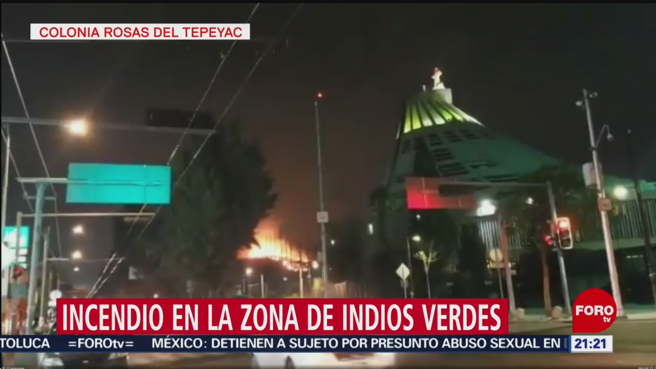 FOTO: Se registra incendio en la Colonia Rosas del Tepeyac, alcaldía GAM, 7 de abril 2019