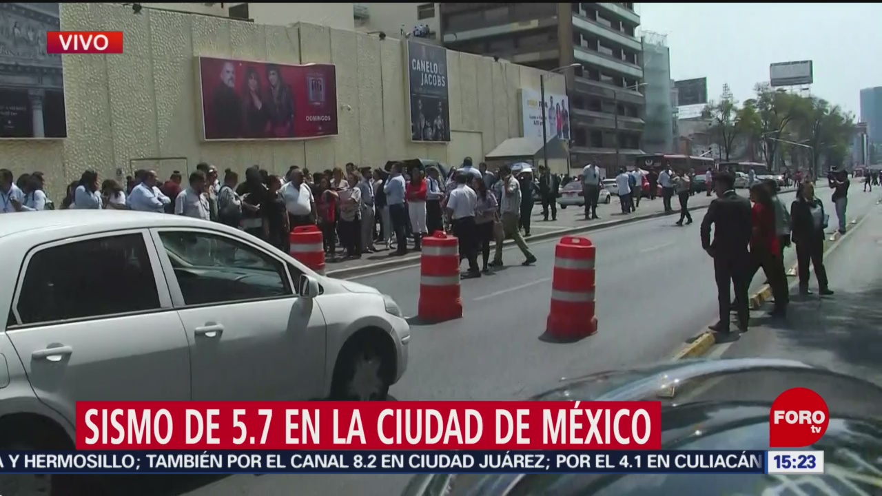 Foto: Se registra sismo en Ciudad de México