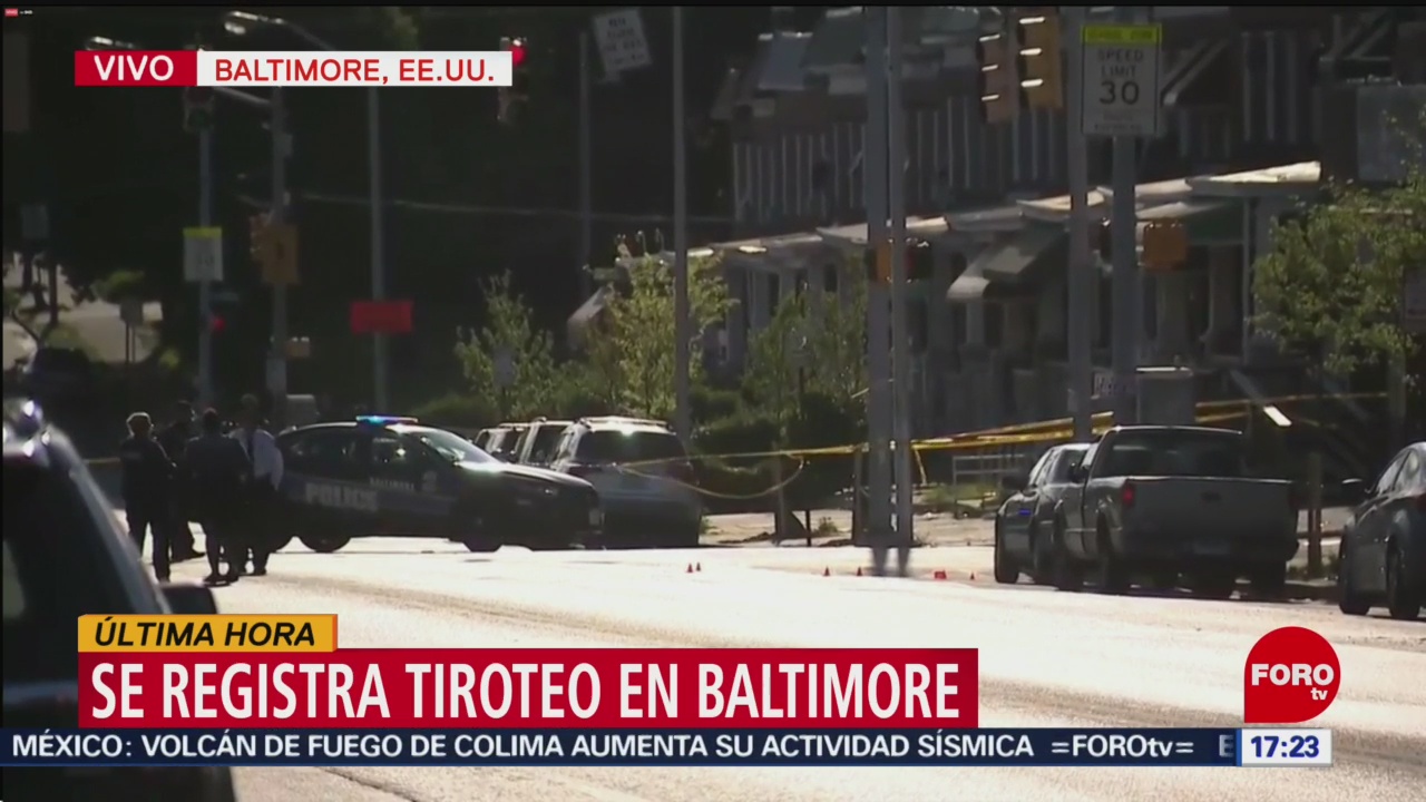 FOTO: Se registra tiroteo en Baltimore, Estados Unidos, 28 ABRIL 2019