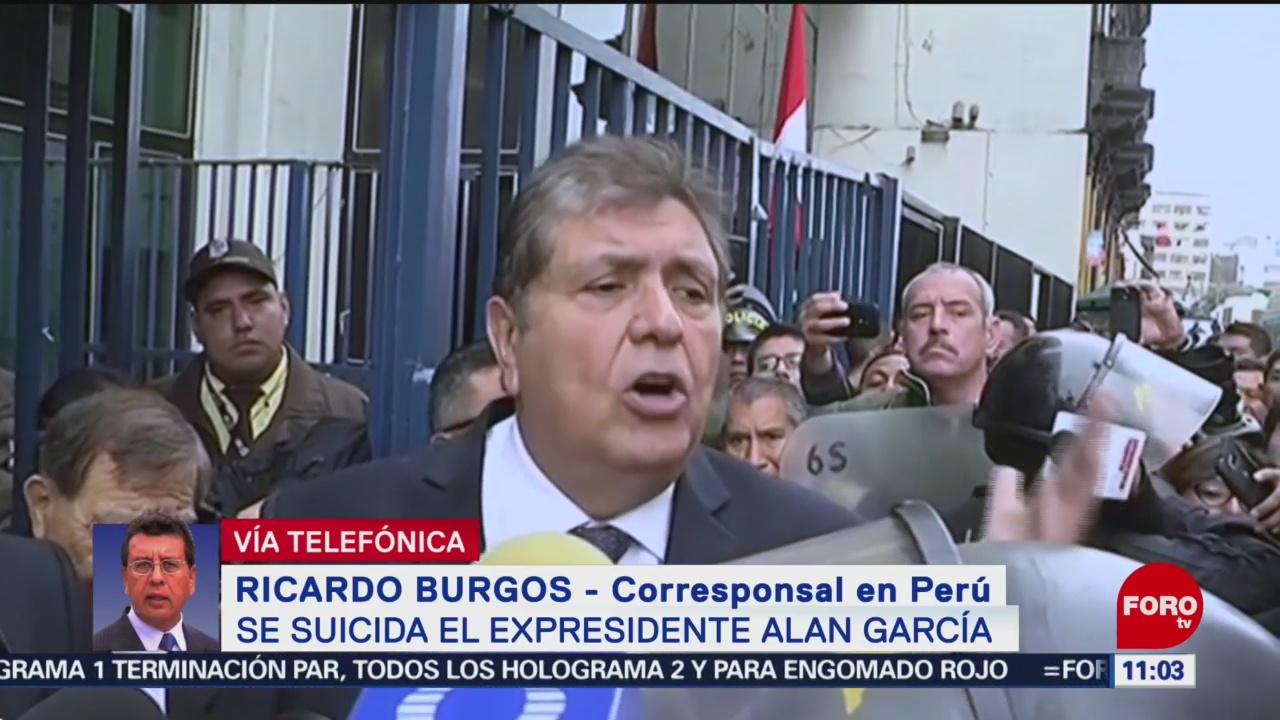 Se suicida el expresidente peruano Alan García