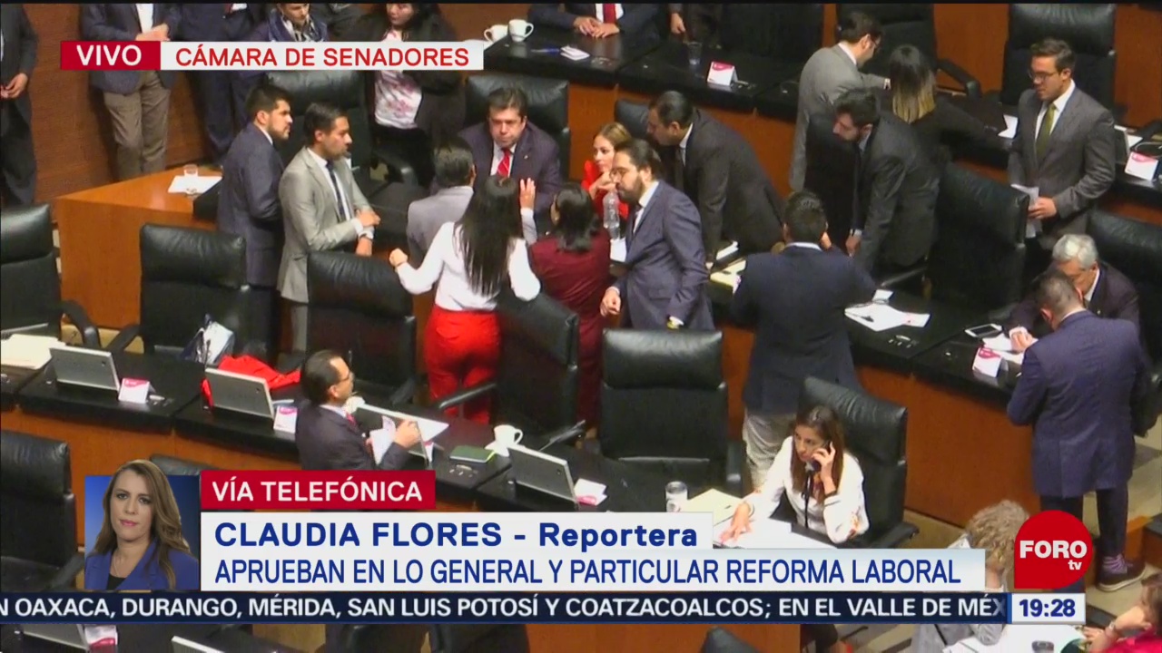 Foto: Senadores Aprueban Reforma Laboral 29 de Abril 2019
