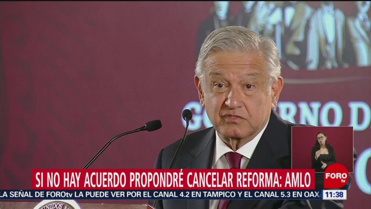 Si no hay acuerdo propondré cancelar reforma educativa, dice López Obrador