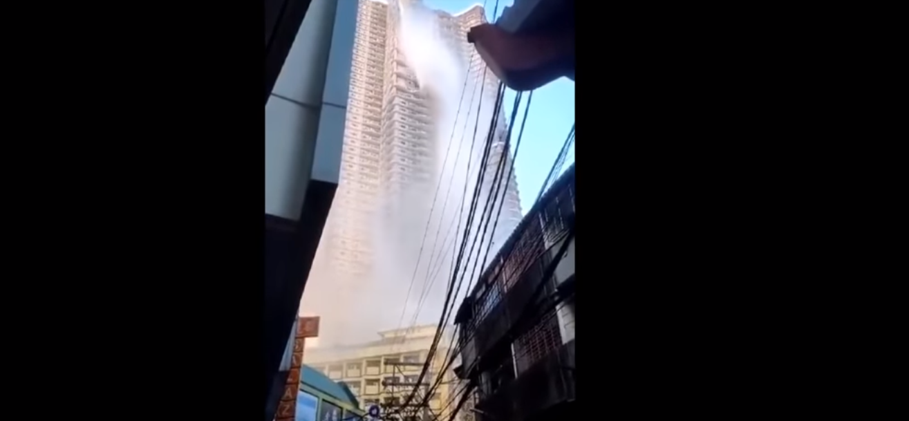 VIDEO: Sismo en Filipinas vacía alberca de rascacielos