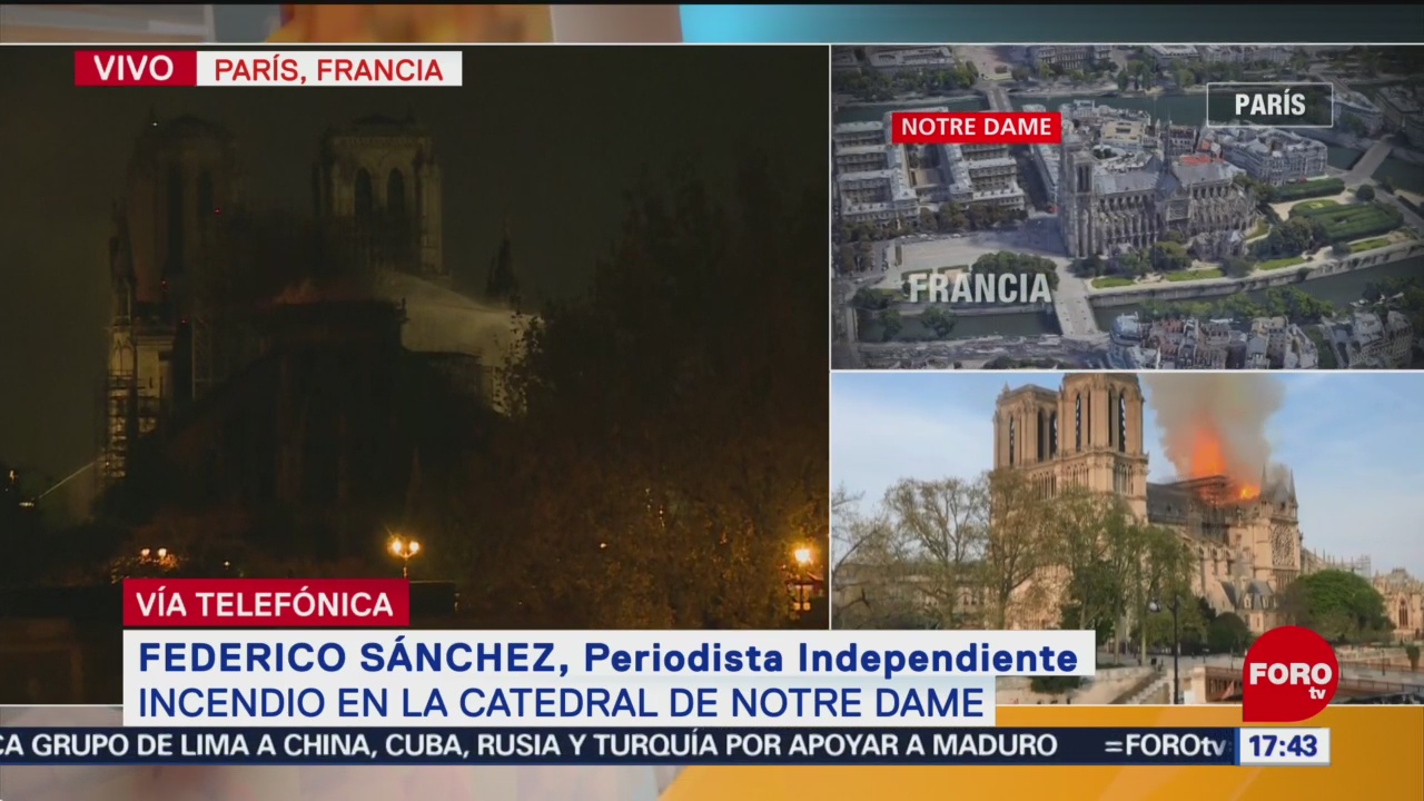 Foto: Tardará años la restauración de Notre Dame: Federico Sánchez