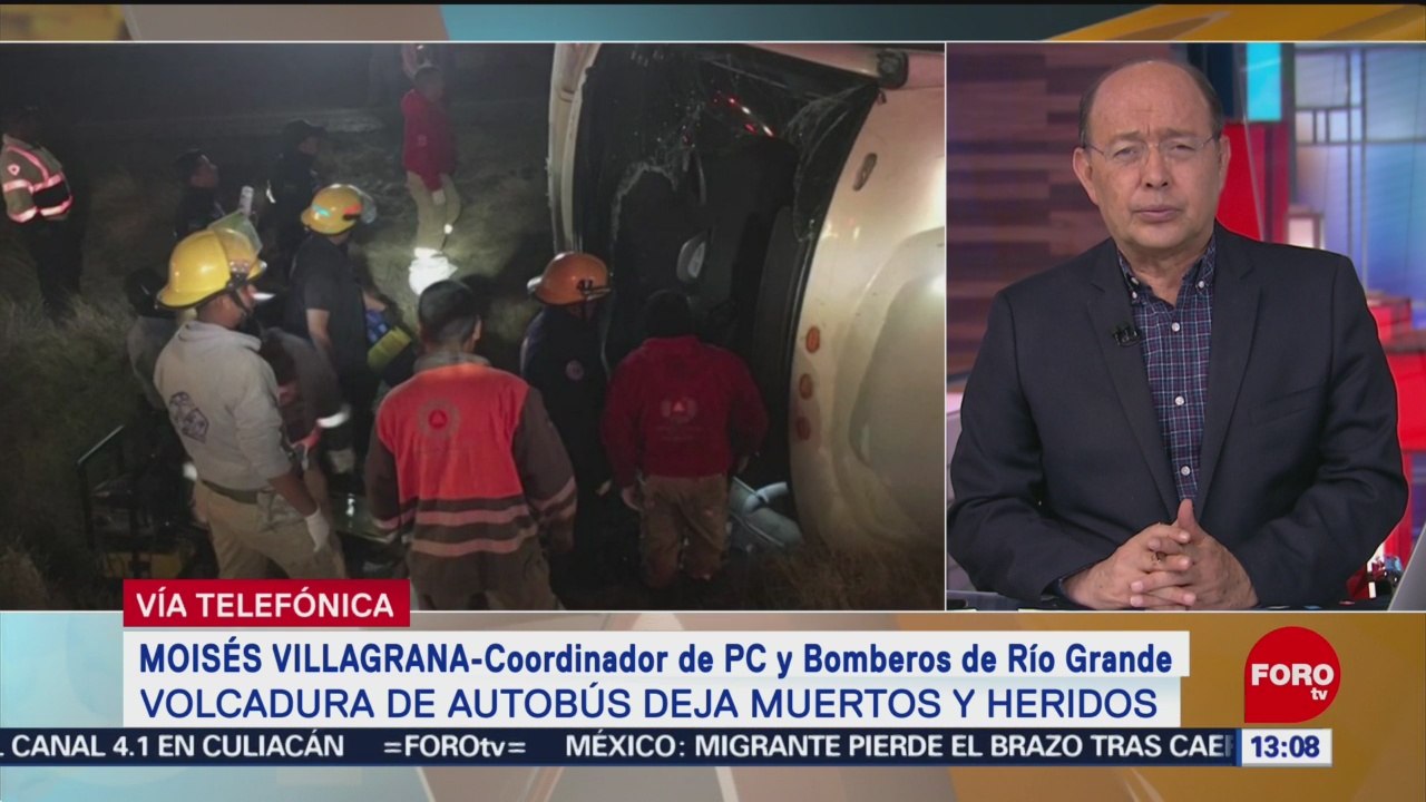 FOTO: Terminan labores de rescate de autobús que volcó en Zacatecas, 27 ABRIL 2019