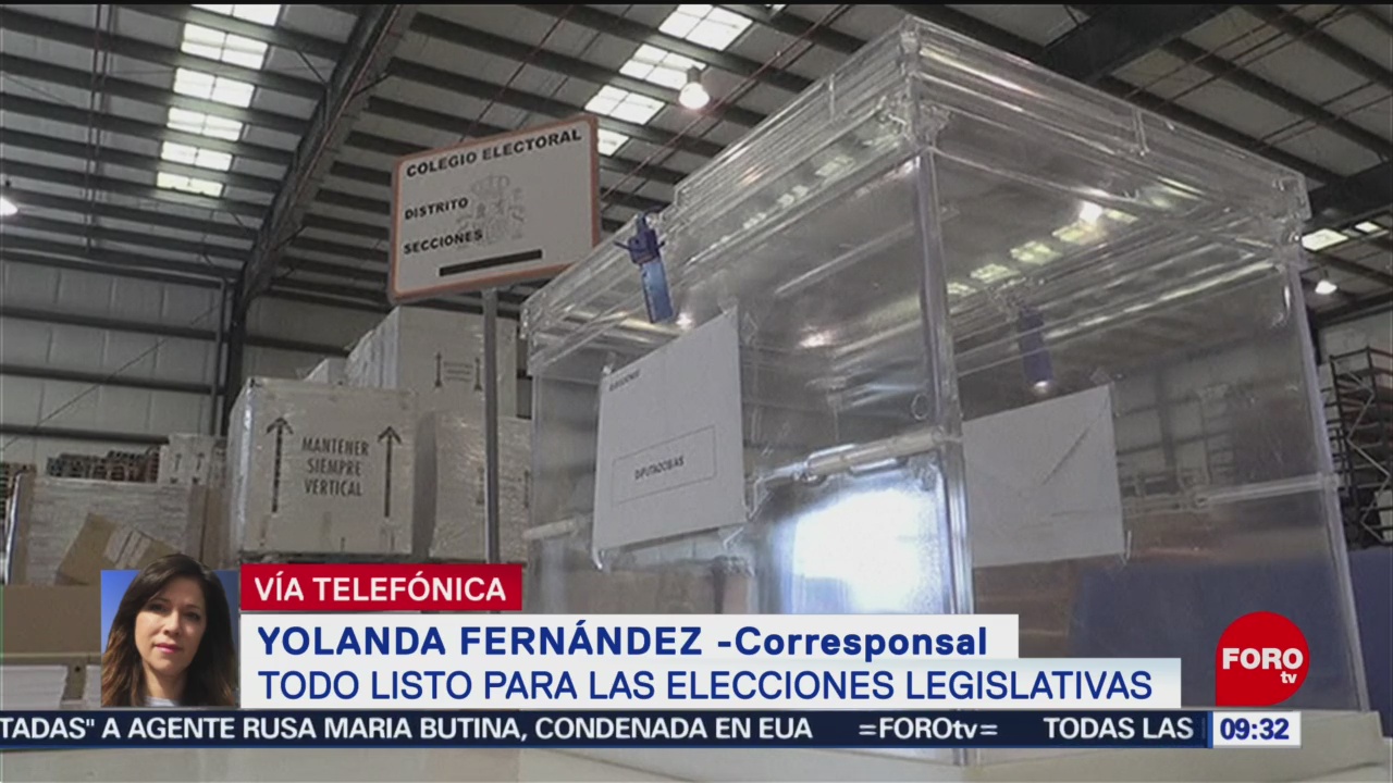 FOTO: Todo listo para las elecciones legislativas en España, 27 ABRIL 2019