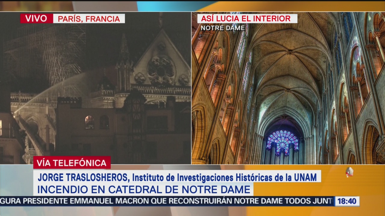 Foto: Tragedia de Notre Dame debe unir a las personas: Traslosheros