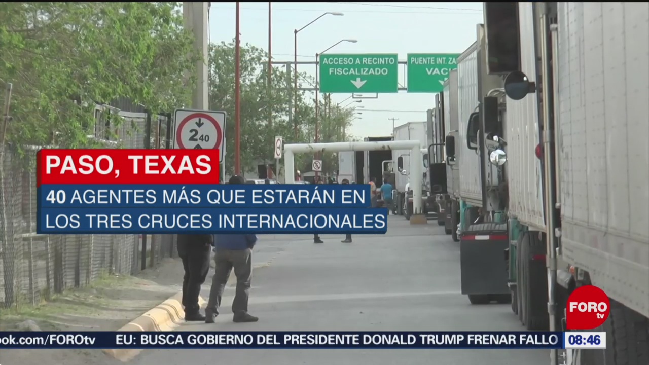 FOTO: Transportistas sufren graves pérdidas ante falta de personal en aduana Chihuahua, 13 de abril 2019