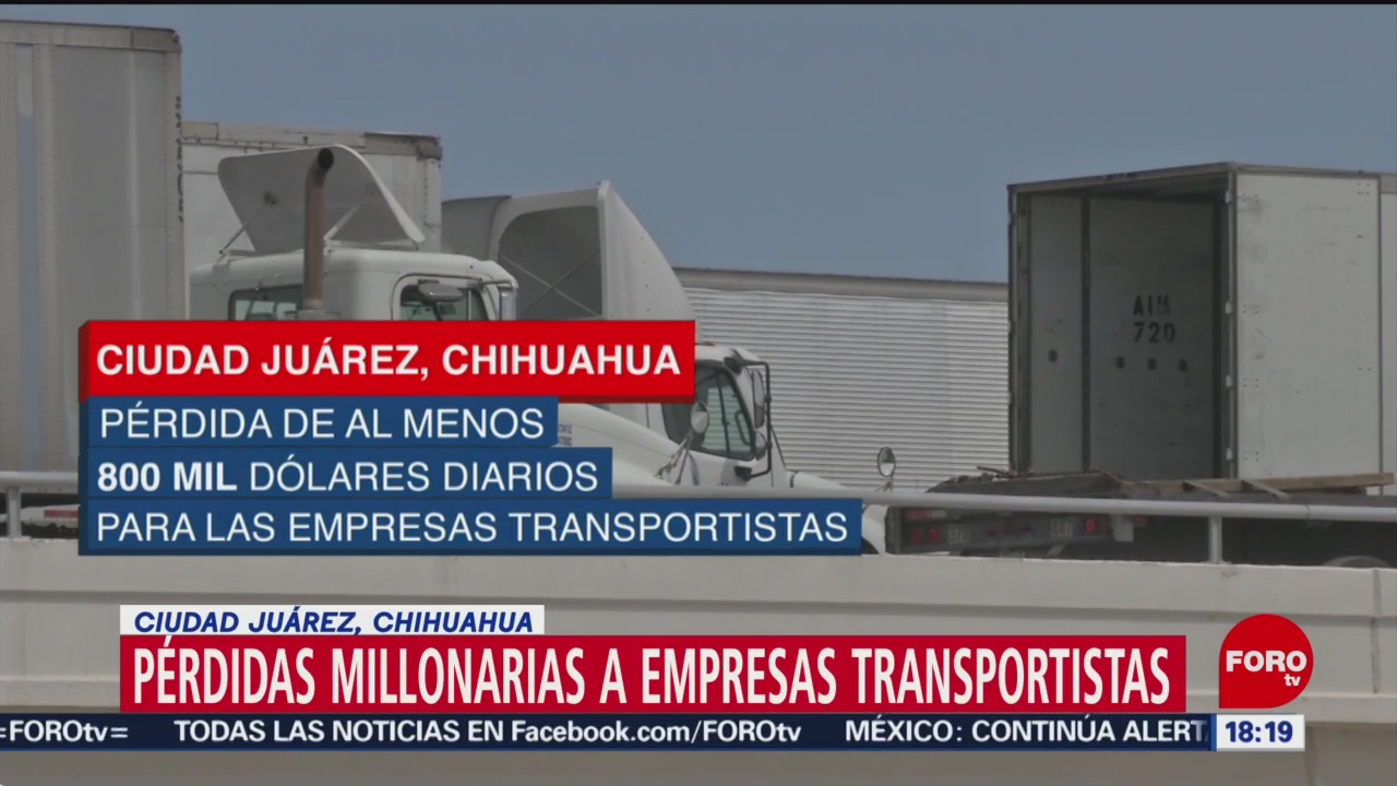 Foto: Transportistas sufren pérdidas por lentitud en cruces fronterizos